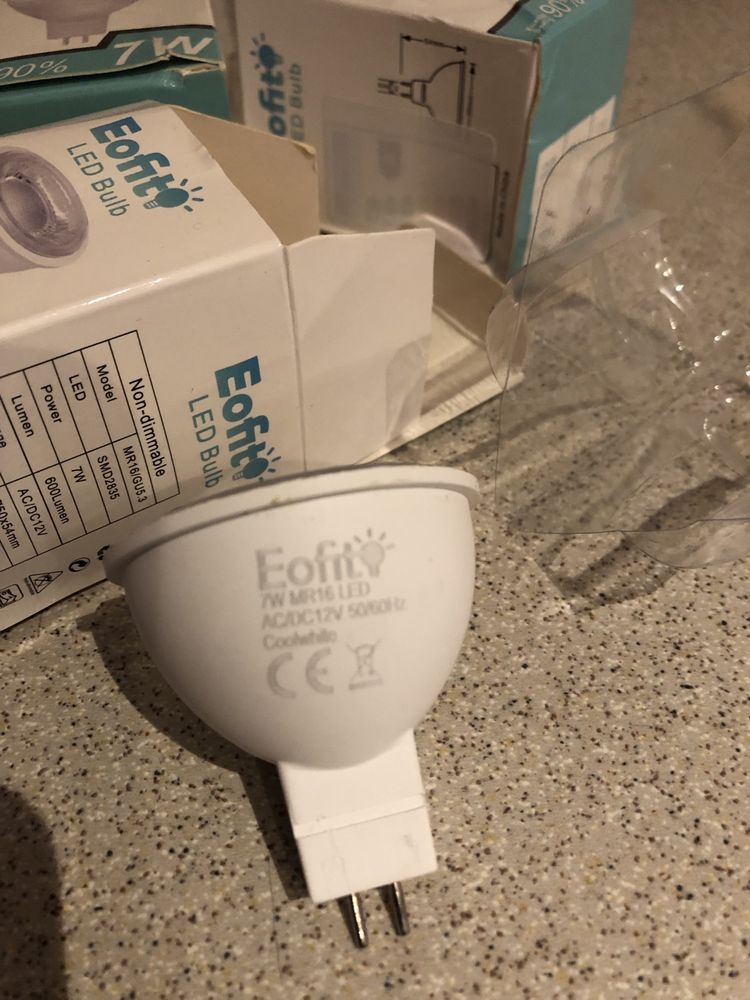 Żarówki led eofiti MR16 GU5.3 7W 12v 6 szt.