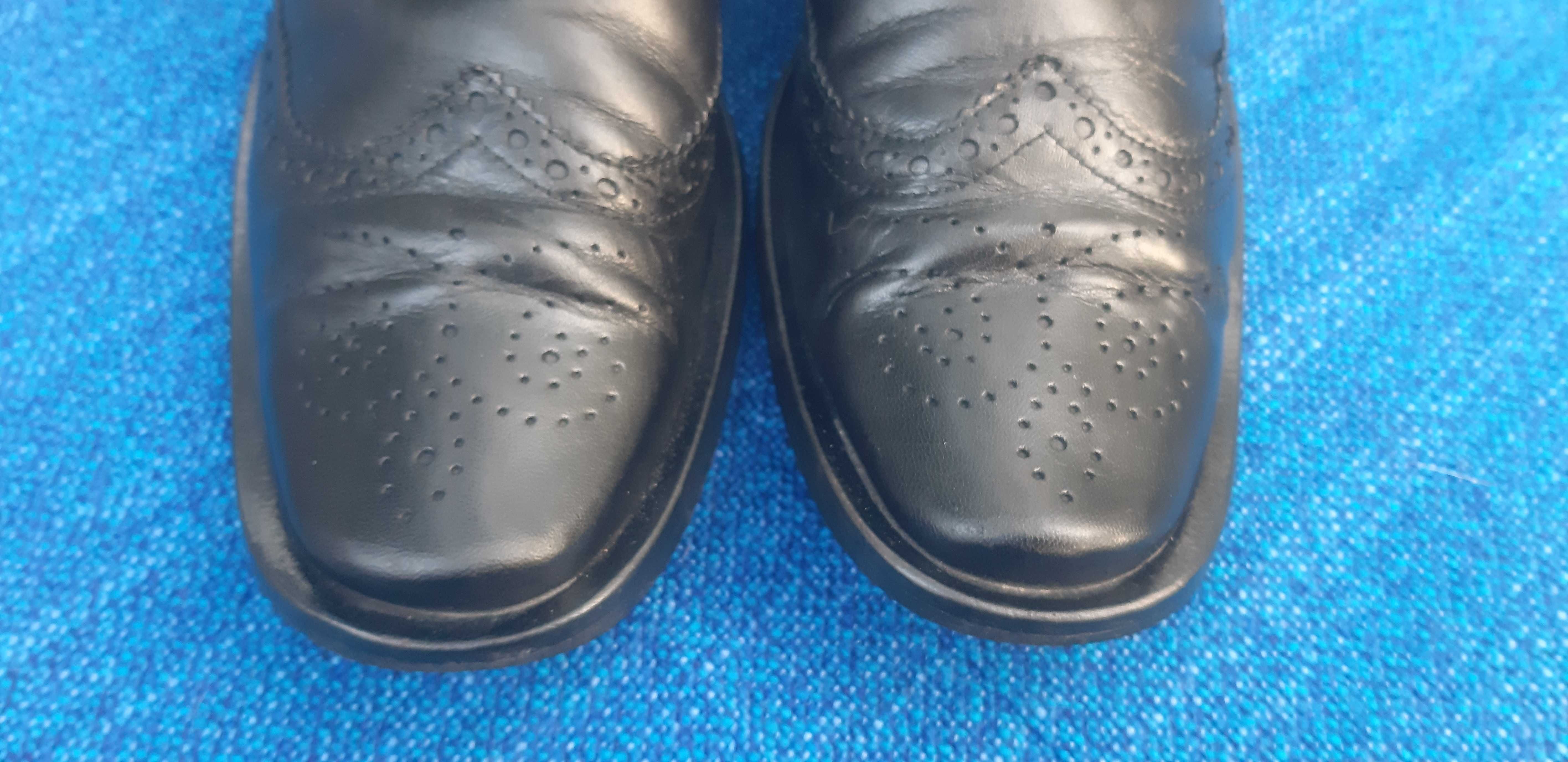 Gino Rossi buty damskie czarne brogsy skóra r.37