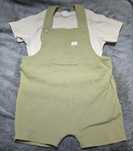 Komplet letni ogrodniczki bluzka t-shirt basic H&M rozm 92