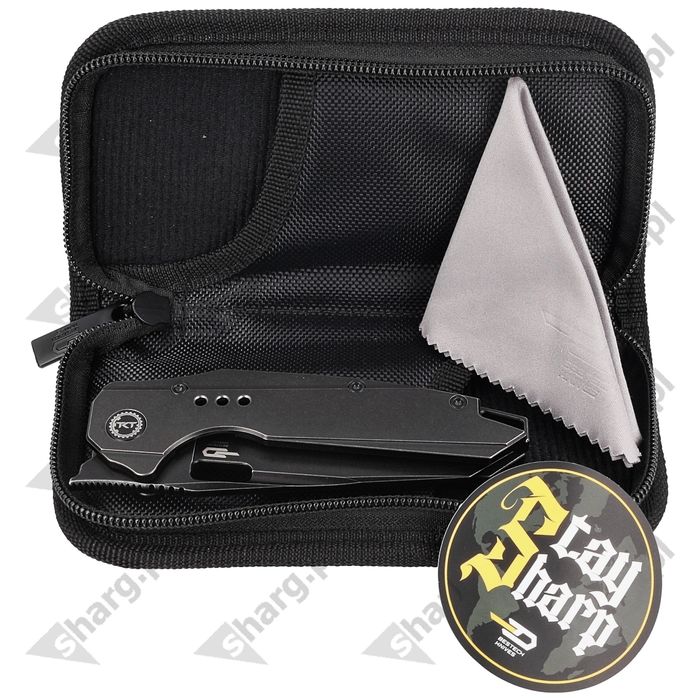 Nóż składany Bestech Nyxie Black Titanium, Black Stonewashed CPM S35VN