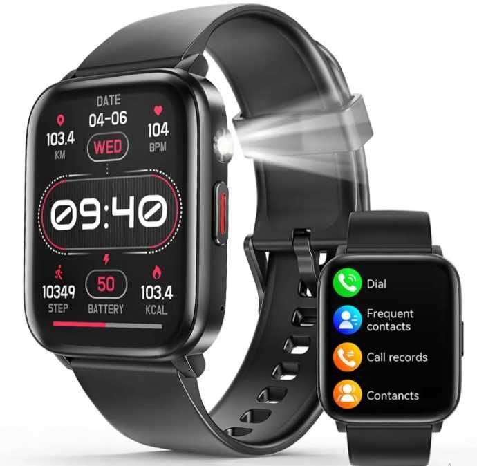 Smartwatch T63B – premium z monitorem tętna, powiadomieniami ttst1553