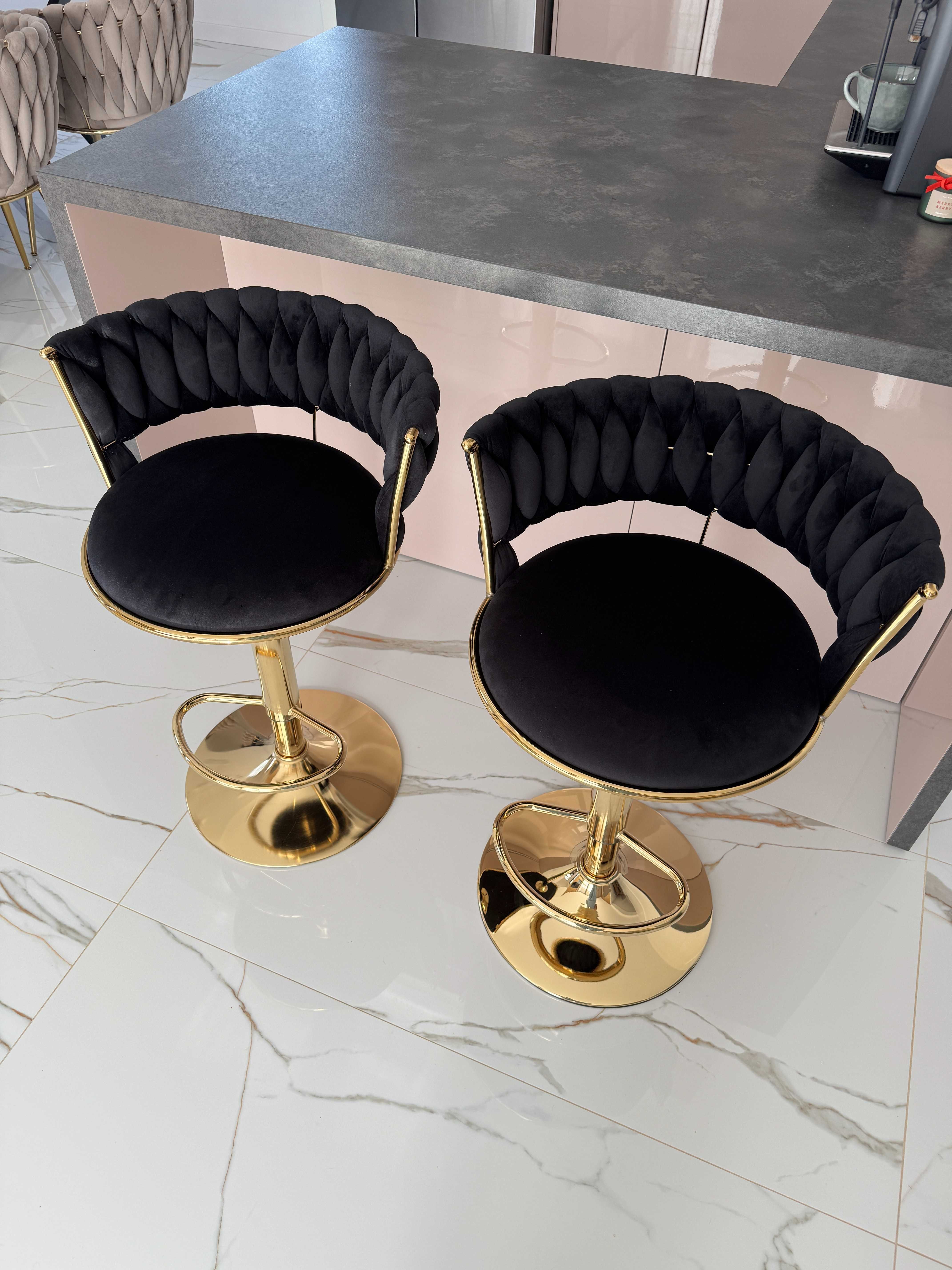 Luksusowy Hoker Czarny – Nowoczesny Design Glamour