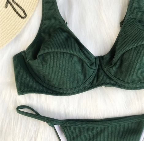 Bikini verde vintage