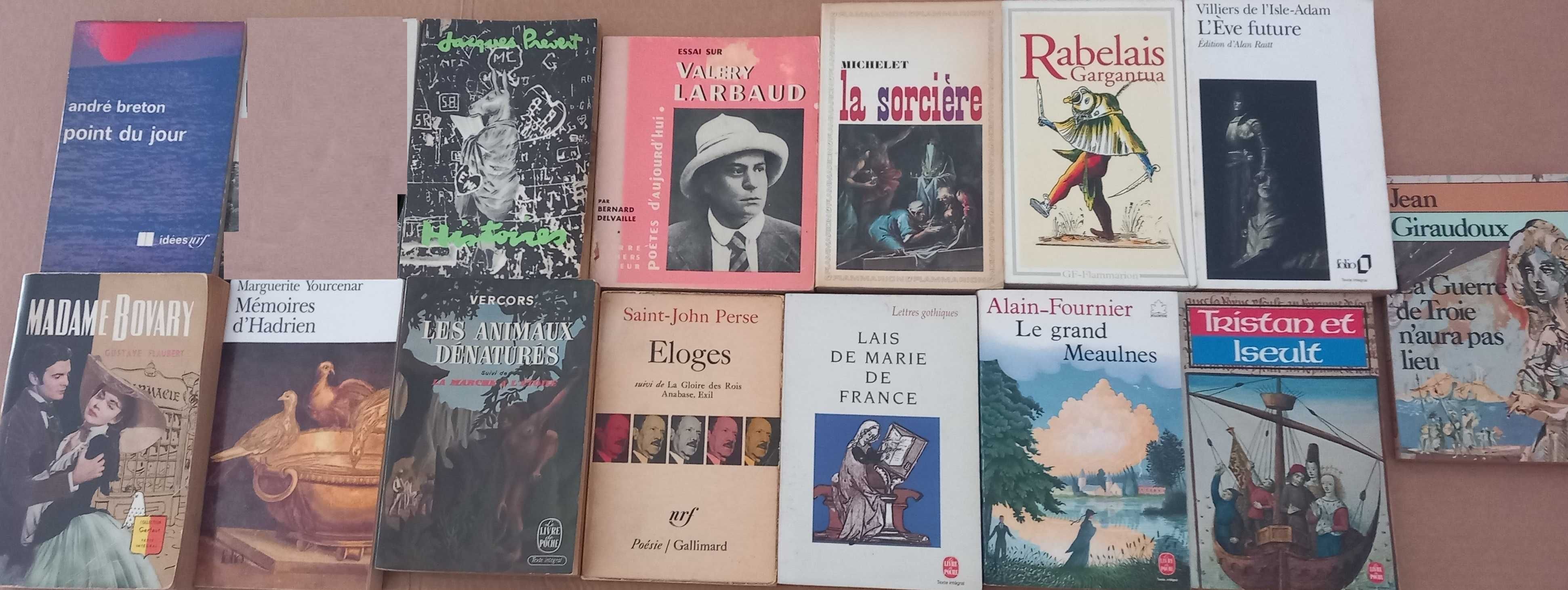 Livros francês [Breton, Prévert, Fallada, Kadaré, Gombrowicz]