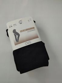 OVS Legginsy czarne damskie Bawełna r. S/M