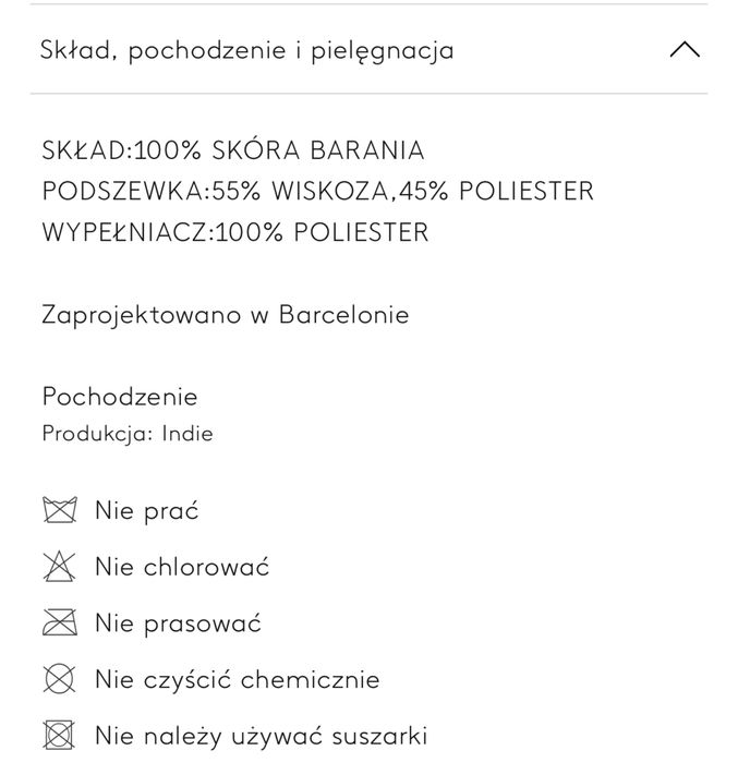Skórzana nowa kurtka Mango rozm. S