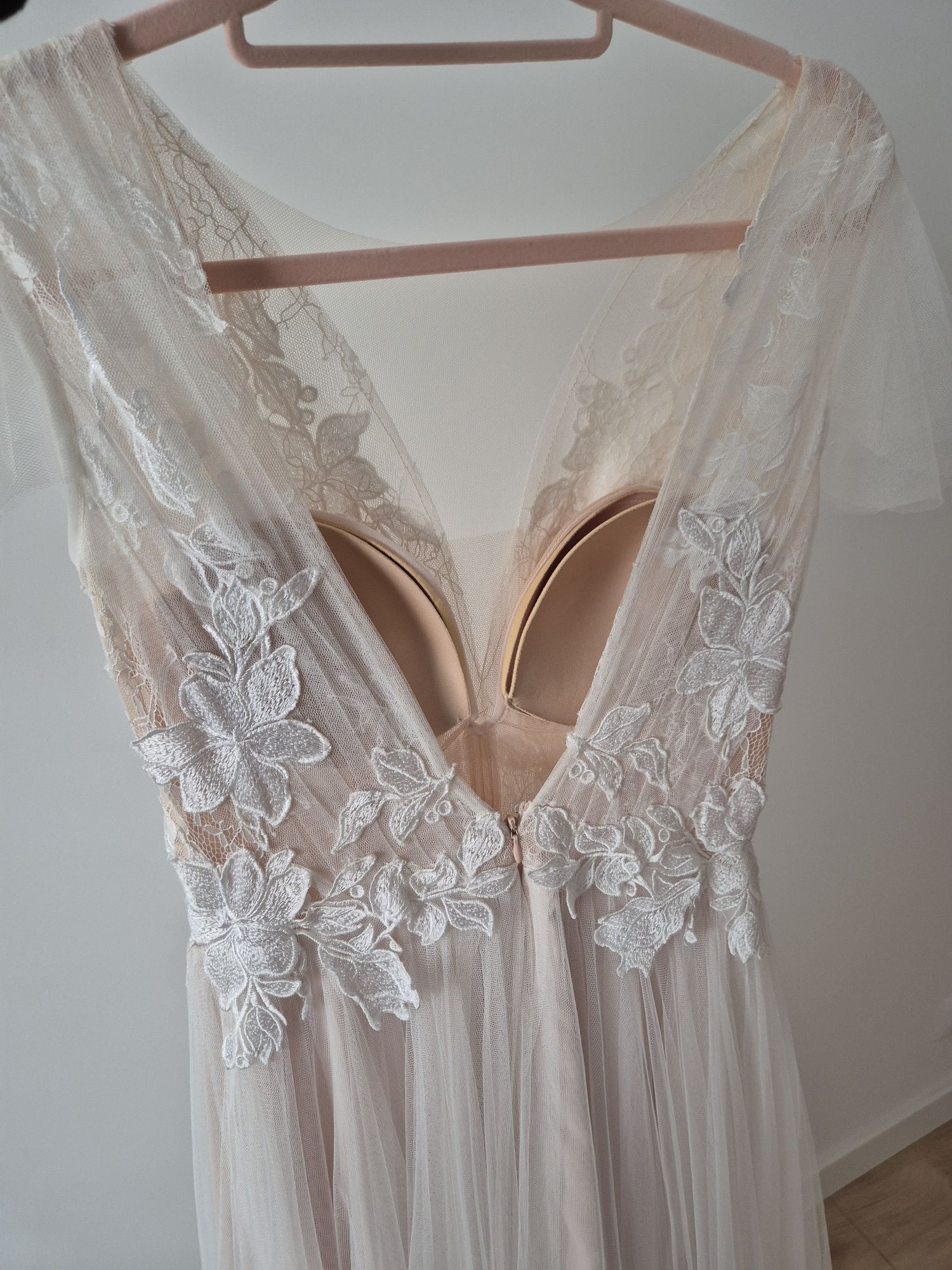 Suknia ślubna Bamako rustykalna/boho S/M