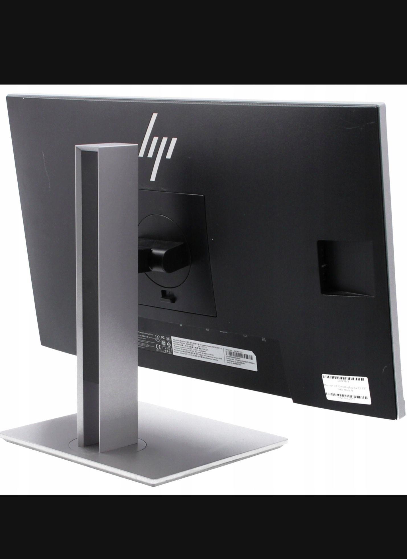 Monitor bezramkowy HP EliteDisplay E233 23" FHD IPS HDMI DP kable kl.B
