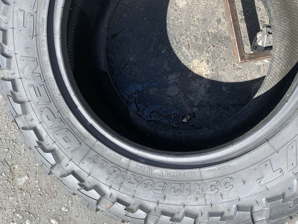 Шини 33*12.50 R18LT еквівалент розміру 315/60 R18 пара Toyo 11/8мм
