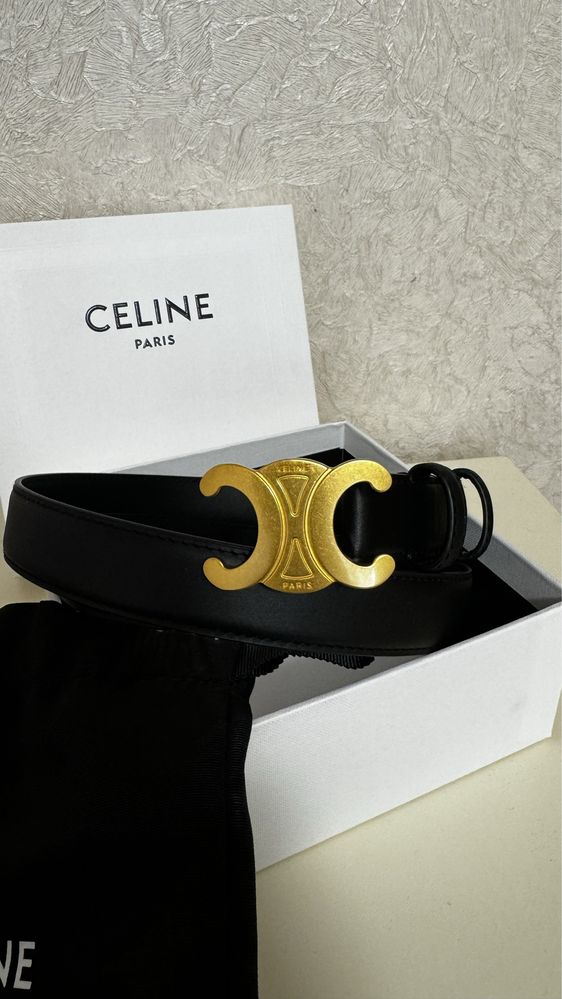 Ремінь, пояс шкіряний Celine р.75 оригінал