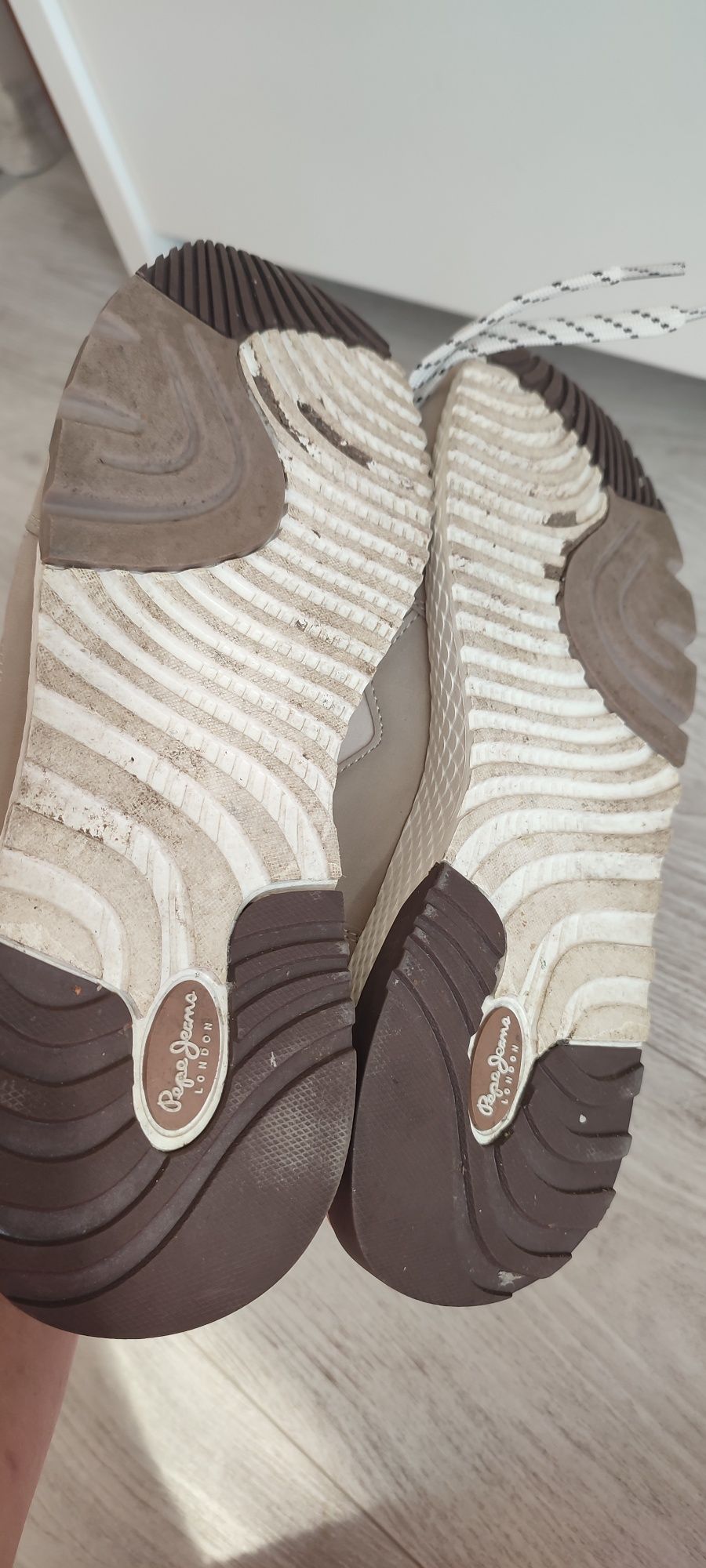 Sneakersy Pepe jeans KoKo Palmer 41 beżowe jasne buty sportowe
