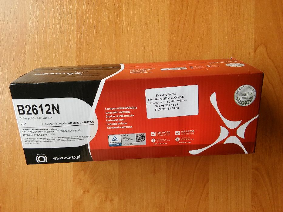 NOWY Toner cartridge B2612N - Zamiennik do Q2612A HP