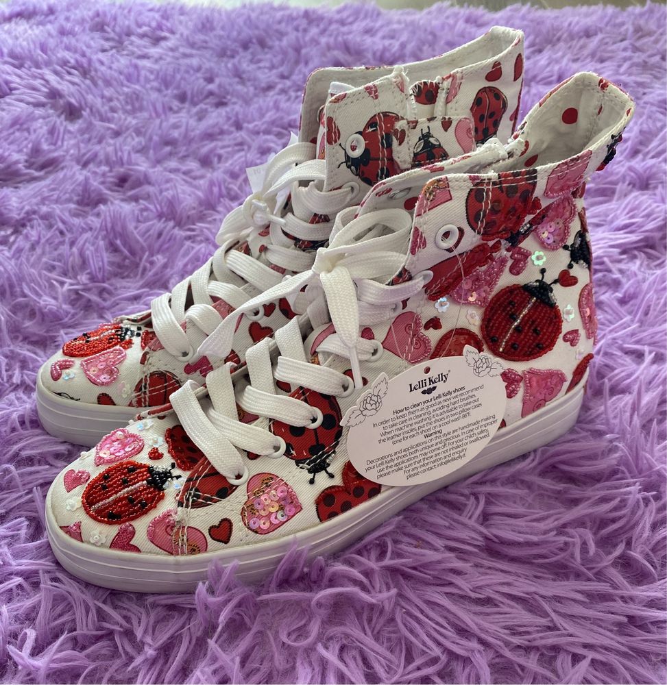 Buty trampki Lelli Kelly 38 koraliki serca biedronki