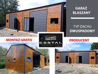 Garaż Blaszany HALA - Magazyn Rolniczy - Wiata Magazynowa  - ESSTAL*