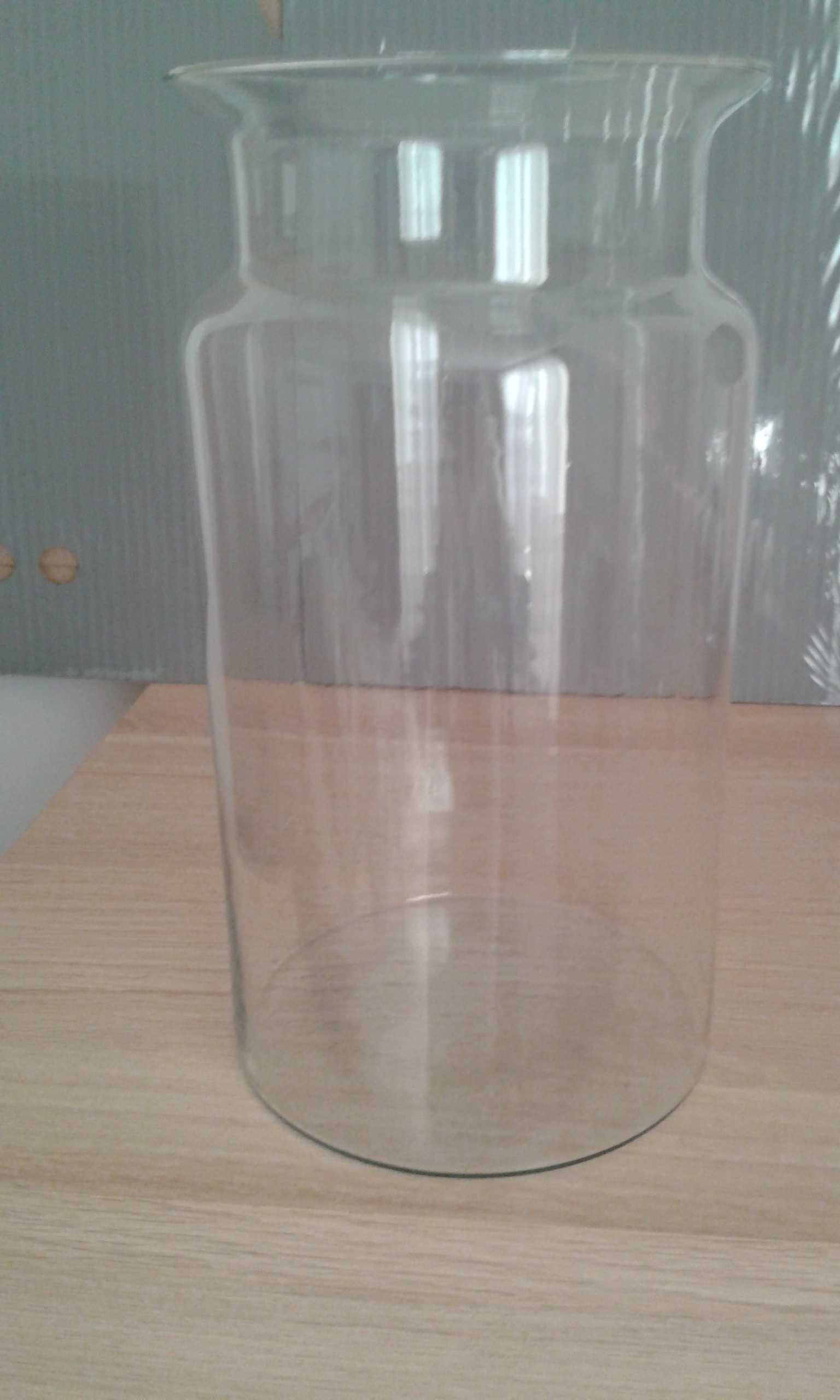 Słój szklany ozdobny przezroczysty do roślin 28 cm jak nowy
