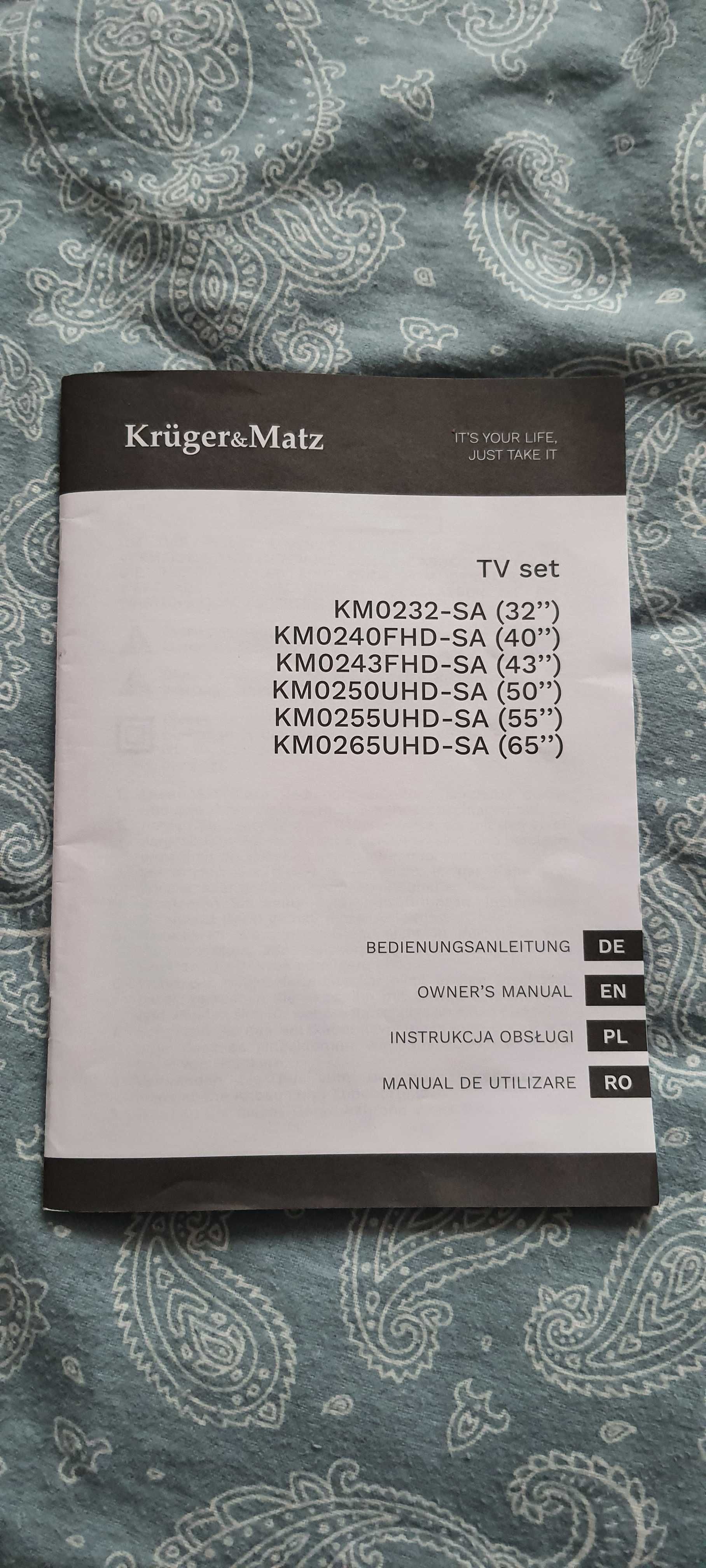 Telewizor 50 cali  4k firmy KRUGER - MATZ