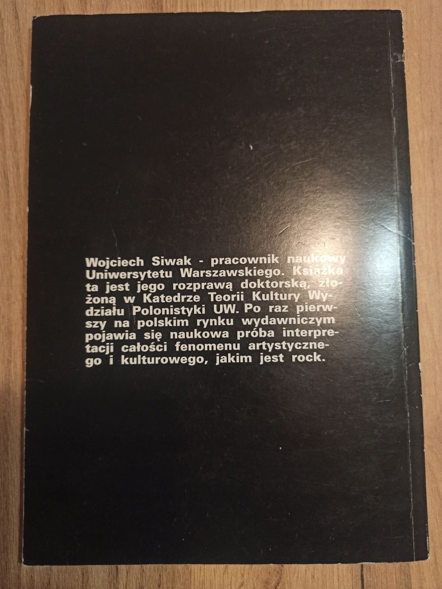 Estetyka rocka Wojciech Siwak