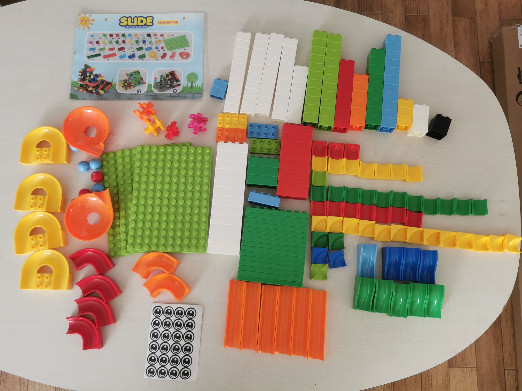 Tor kulkowy z klocków kulkodrom 248 elementów Lego Duplo