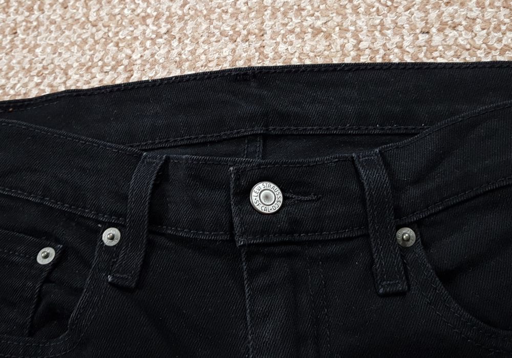 Levi's 512 джинси slim tapered оригінал W34 L32 чорні