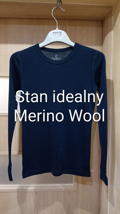 Bluzka koszulka termiczna wełniana, Merino Wool wełna Cubus 146/152