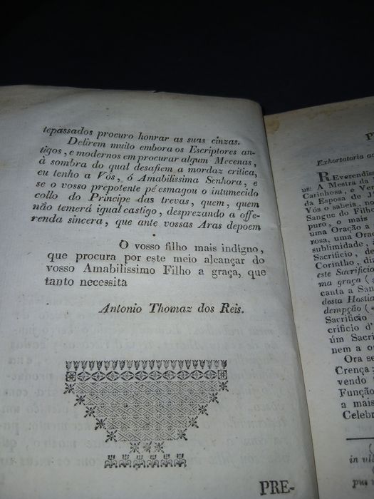 Antigo livro Religioso Ano 1837
