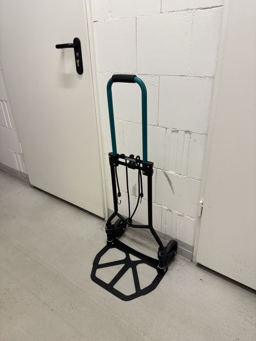 Składany wózek transportowy VONROC - 2 koła, teleskopowa rączka