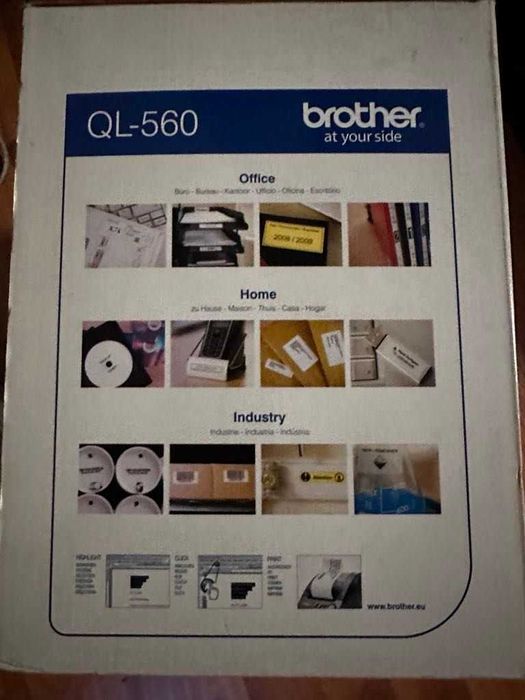 Drukarka etykiet Brother z dodatkowymi wkładami - nowa