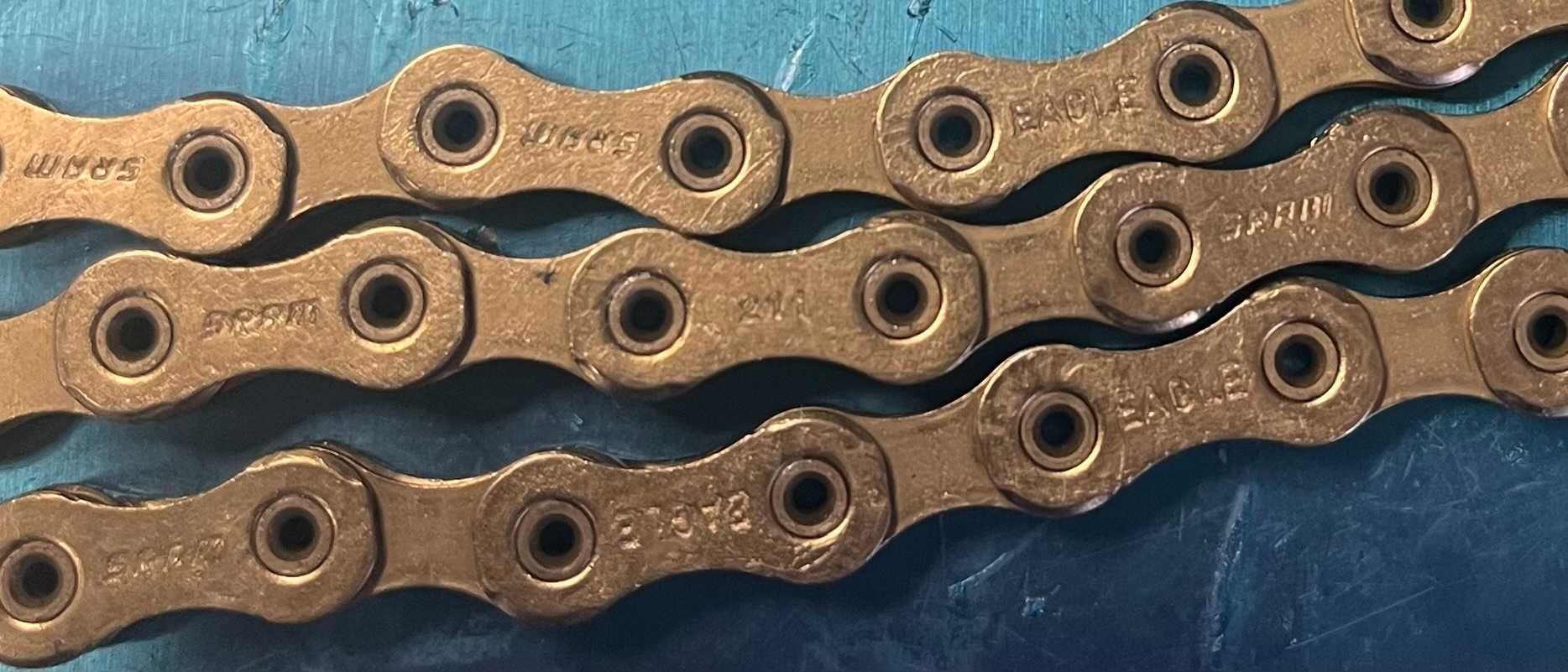 Łańcuch 12s Eagle rzędowy SRAM xx1 Copper Box 126 rudy elektryk ebike