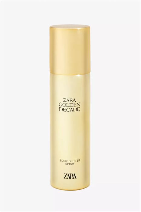 Парфуми з блискітками  Zara Golden DECADE BODY GLITTER SPRAY