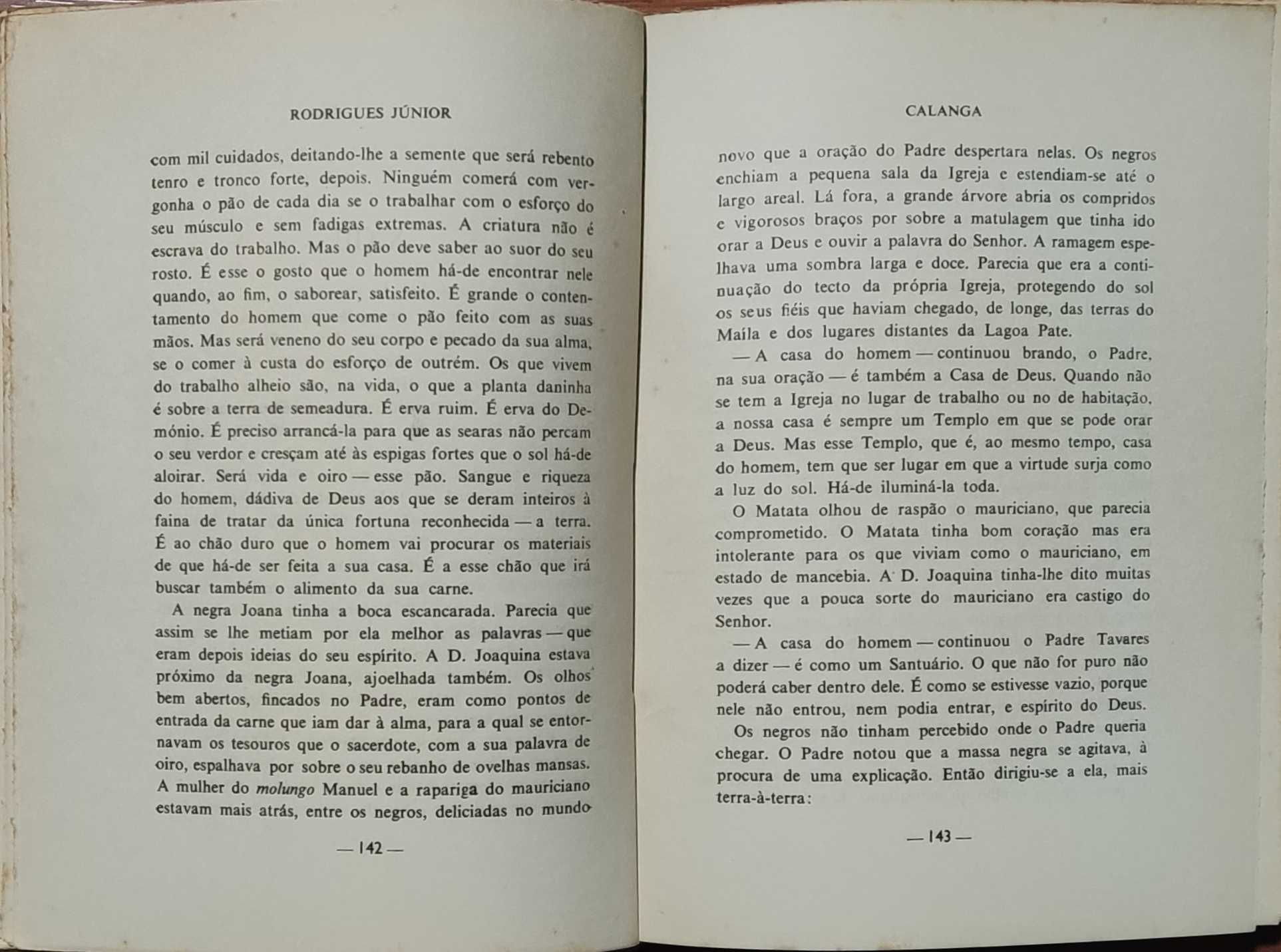 Livro "Calanga" de Rodrigues Júnior