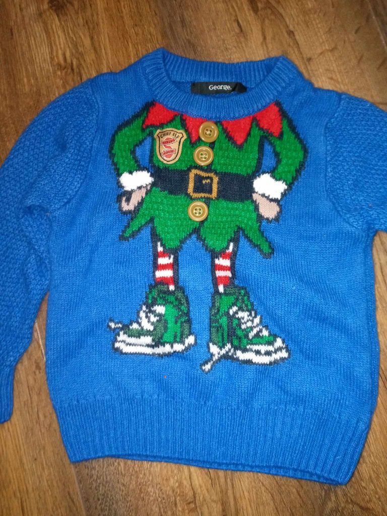 Świąteczny sweterek w rozmiarze 86/92 George