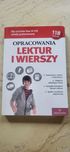 Opracowania lektur I wierszy kl VI-VIII