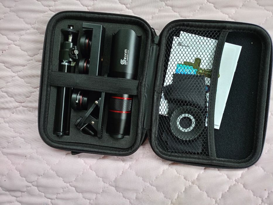 Комплект об'єктивів для камери телефона Selvim 4 в 1, телеоб'єктив 22Х