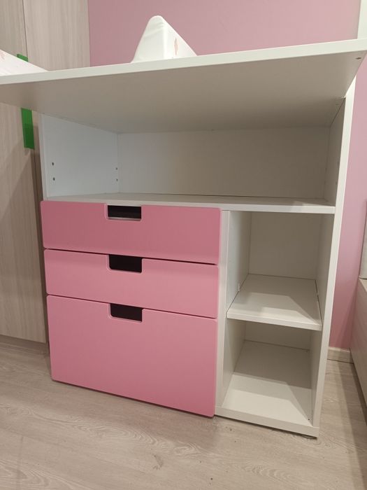 Komoda IKEA + przewijak + organizery – stan bardzo dobry