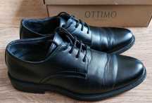Buty półbuty pierwsza komunia chłopięce czarne r 38 stan BDB Ottimo