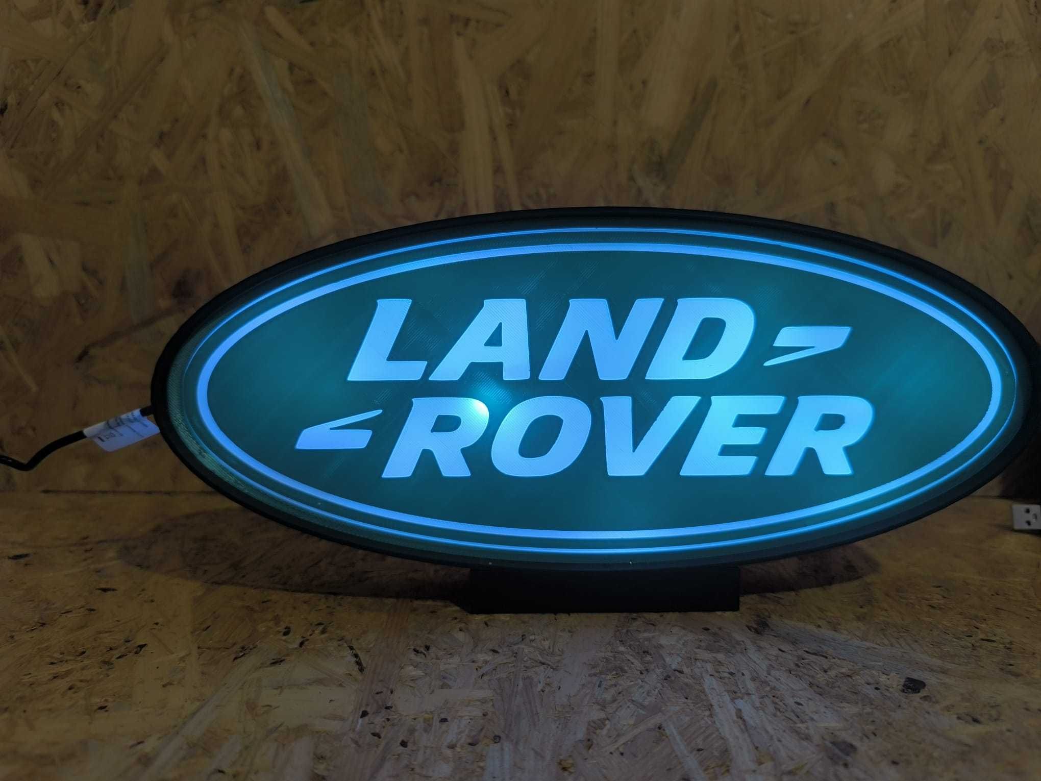 Luminária Decorativa / Lightbox Land Rover