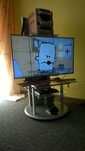 stolik stol polka Tv Rtv dvd blue rey HiFi obrotiwy