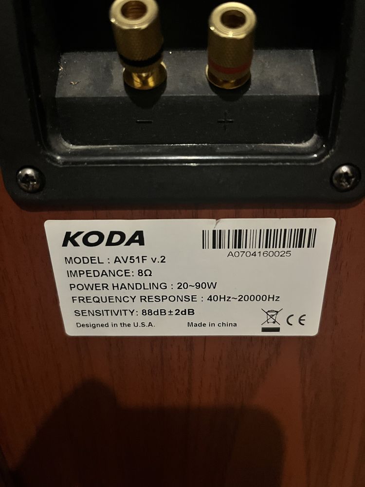 Koda kolumny plus glosnik centralny