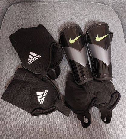 Ochraniacze piłkarskie nagolenniki ochraniacze na kostki Nike Adidas