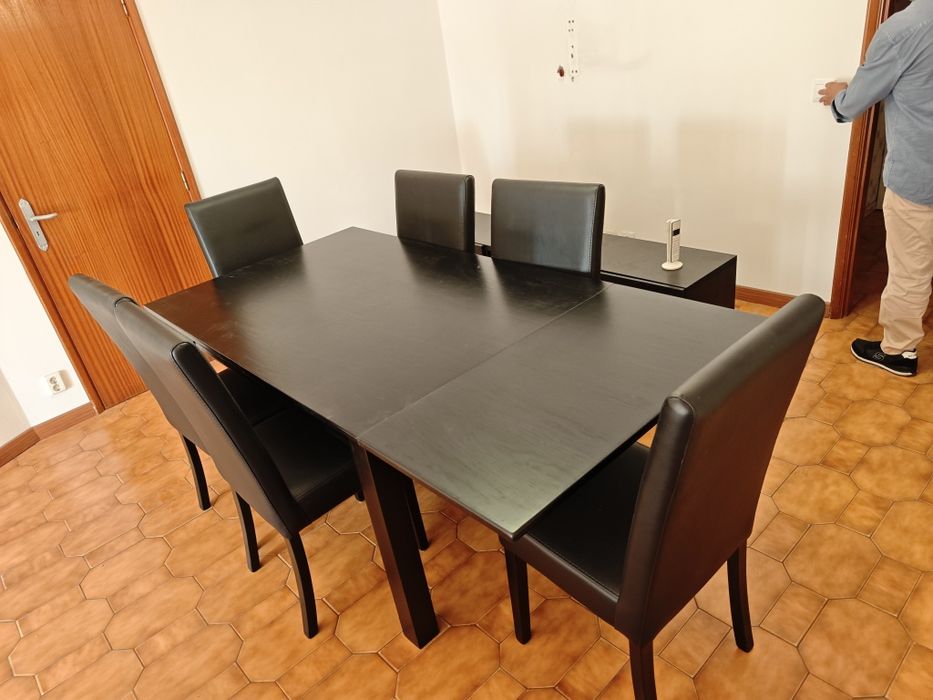 Mesa sala jantar e cadeiras