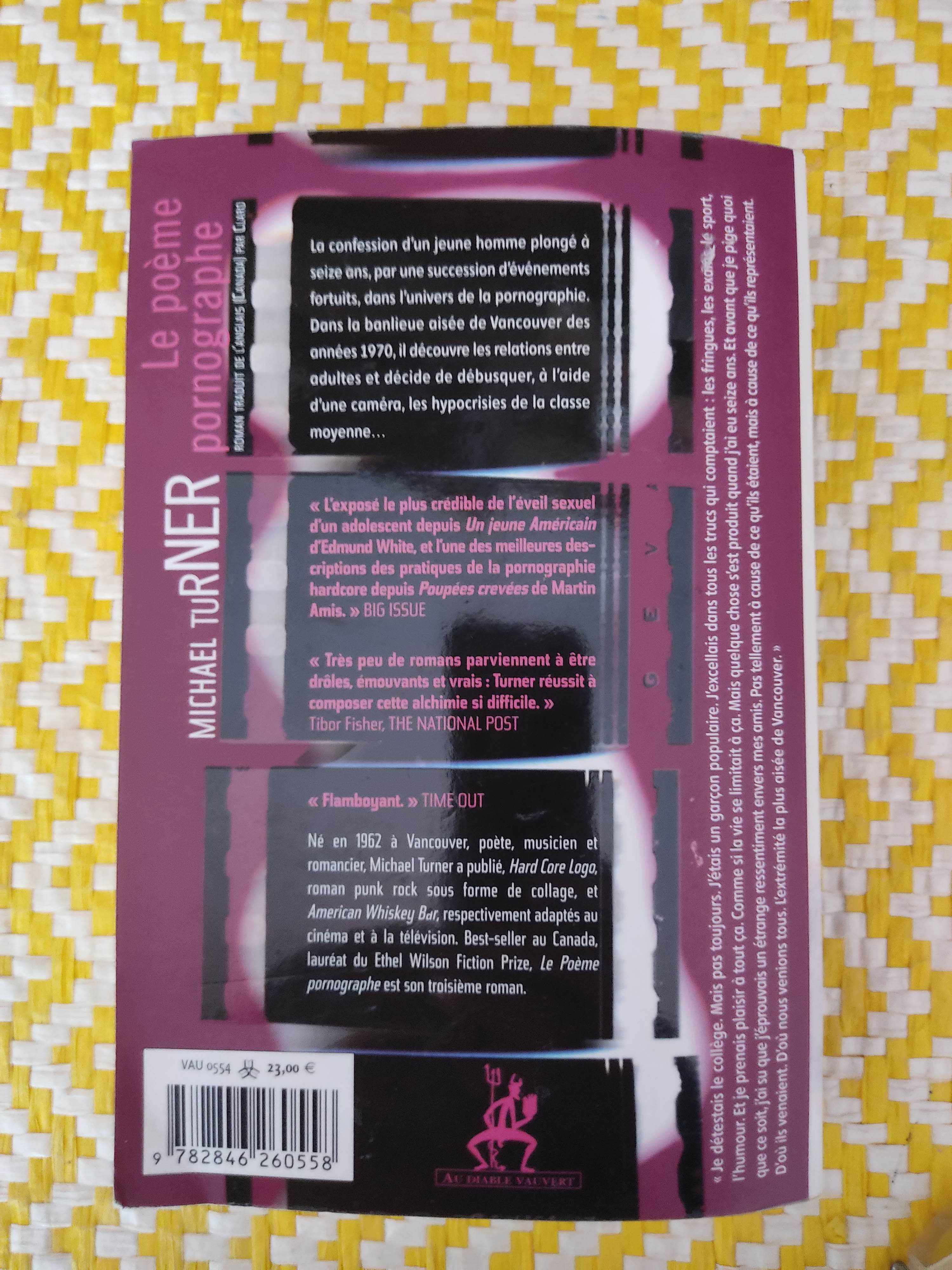 Le poème pornographe – 
Michael Turner