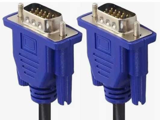 Kabel vga-vga d-sub FHD 180 cm 2x męska wtyczka czarny