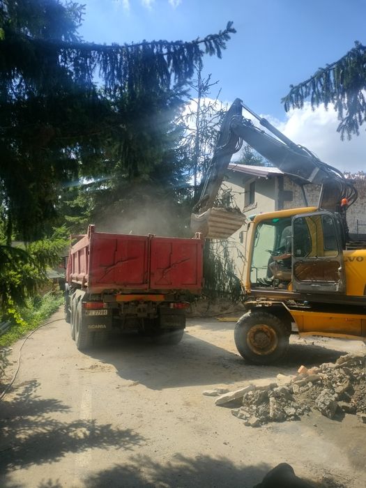 Piach , żwir , otoczak 16-32 , kruszywo , wywrotka , transport , kopar