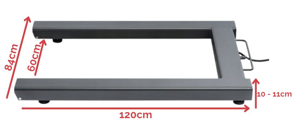 Waga paletowa do 3T 3000kg waga przemysłowa solidna paletowa