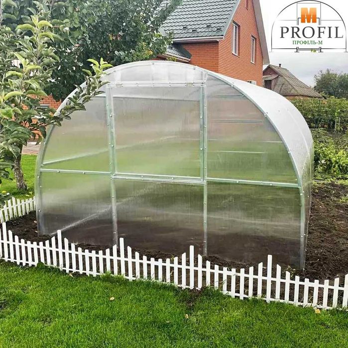 Теплиці під плівку та полікарбонат із труби 30*30мм, монтаж "під ключ"