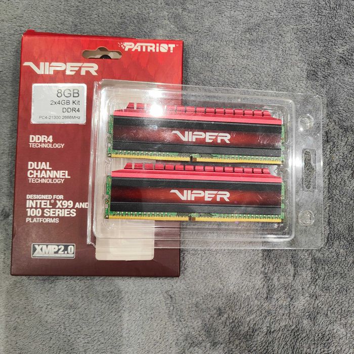 Pamięć Patriot Viper 4, DDR4, 8 GB,2666MHz, CL15