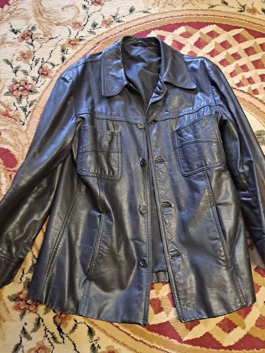 Продам мужской кожанный пиджак 50 размера