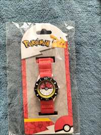 Pokemon zegarek na rękę POK3129, czerwony, Pasek