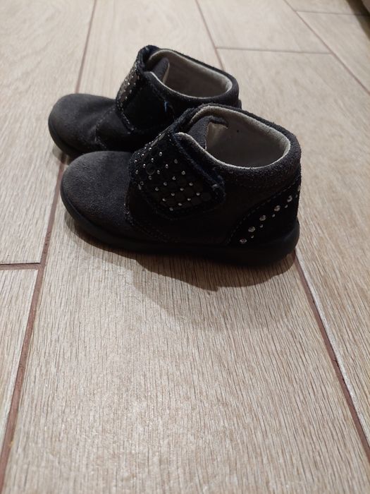 Дитячі чобітки 22 розмір. Натуральна шкіра, замш.