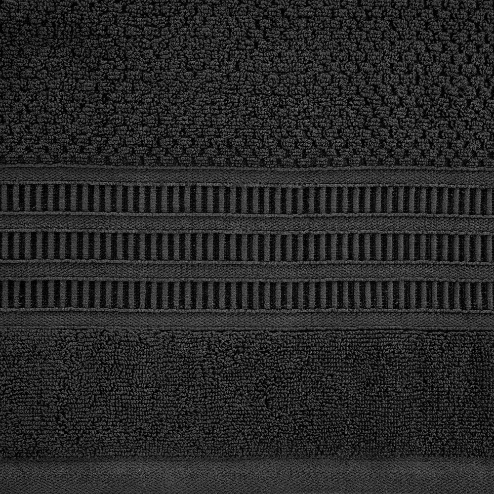 Ręcznik 50x90 czarny o ryżowej strukturze 500g/m2